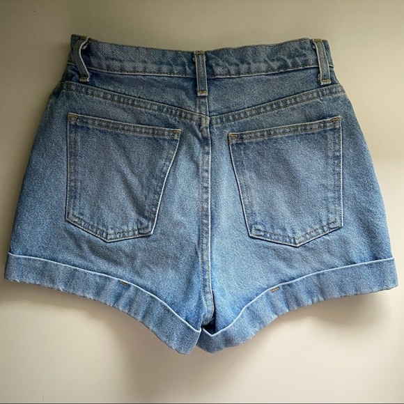 AA 26W High Waisted Mom Denim Shorts - Picture 3 of 7